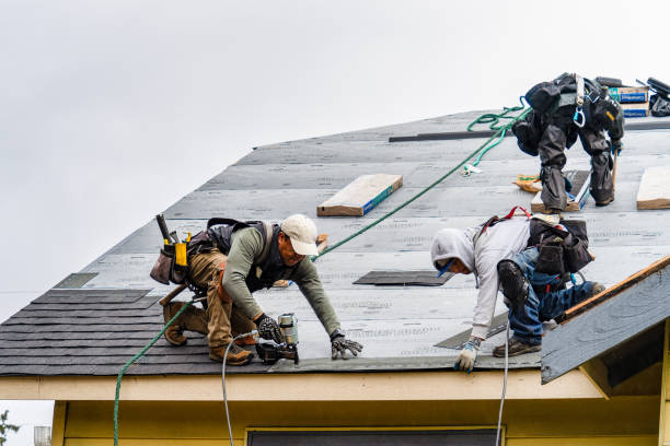 Professional Gutter Installation technician working in Flint Hill, VA